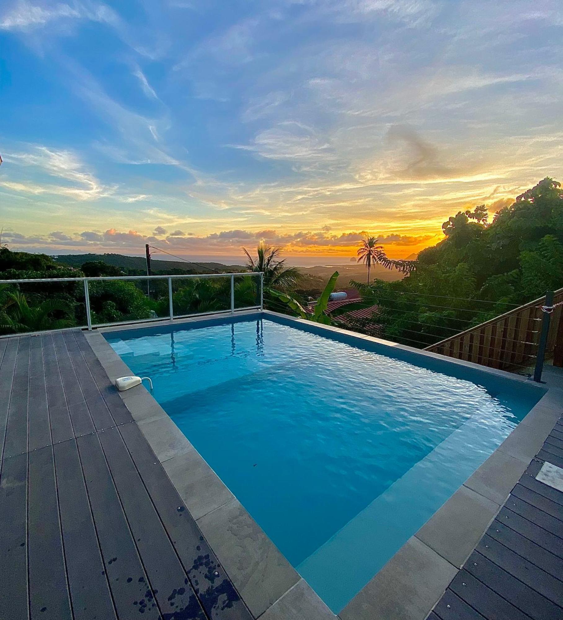 Les Villas Pameyaque 2 F2 Avec 1 Piscine Et 1 F3 Avec 1 Piscine, Superbe Vue Sur La Mer Riviere-Salee Eksteriør bilde